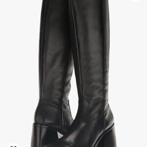 Vince camuto Sangeti boot / Black Leather Knee-High Boots